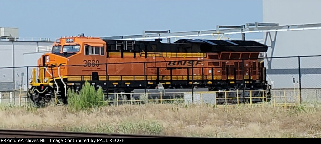 BNSF 3660 A Undelivered ET44ACH Tier 4 Locomotive Sits on the 250 Ton Transfer Dolly As The Wabtec Technicians Prepare Her For Her Delivery to The BNSF Railway!!!:))))
